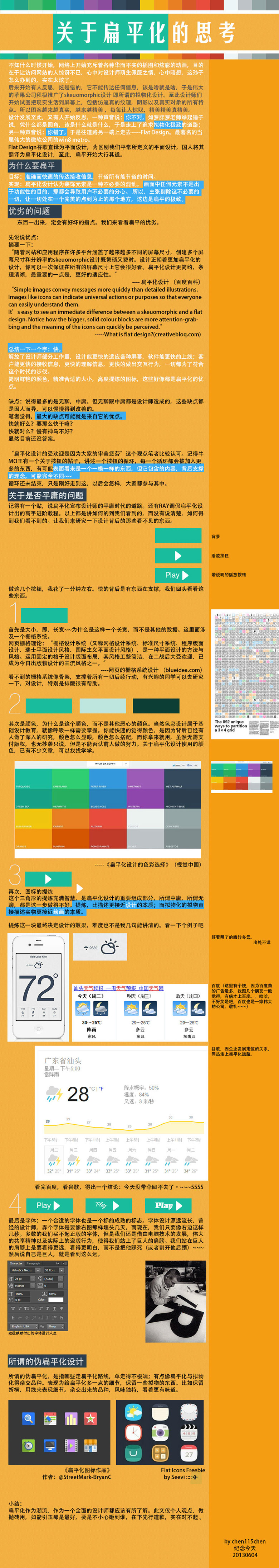 经验分享：关于扁平化设计的思考